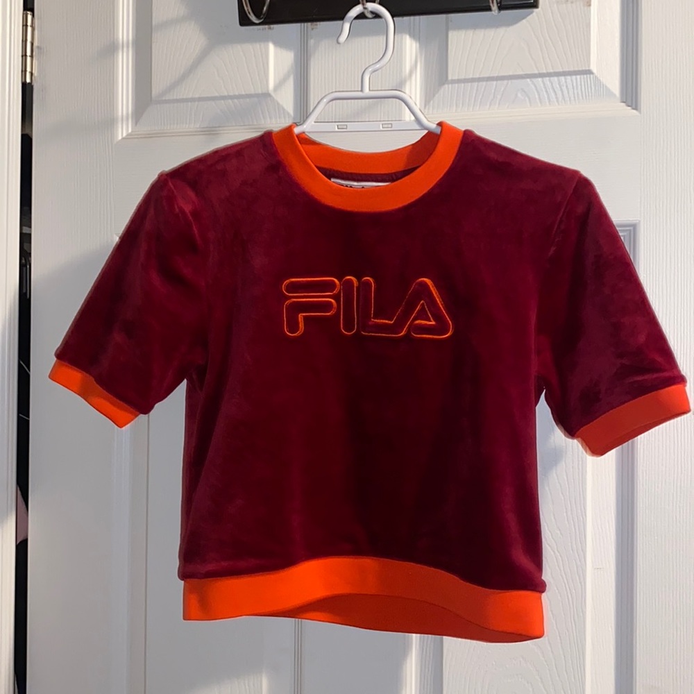 FILA Velour Crop Top